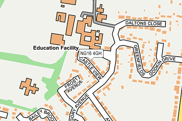 NG16 4GH map - OS OpenMap – Local (Ordnance Survey)