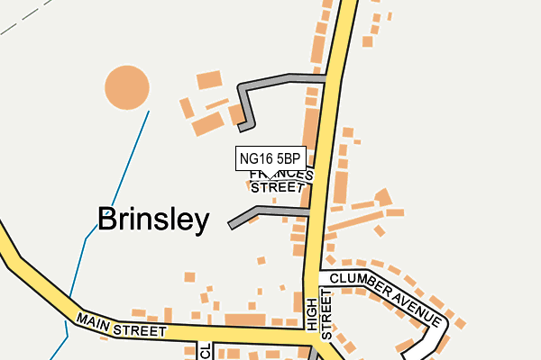 NG16 5BP map - OS OpenMap – Local (Ordnance Survey)