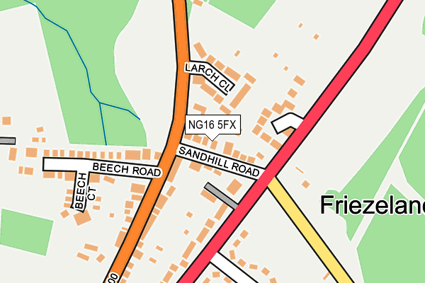 NG16 5FX map - OS OpenMap – Local (Ordnance Survey)