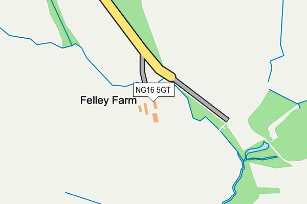 NG16 5GT map - OS OpenMap – Local (Ordnance Survey)