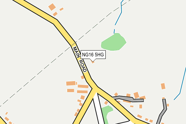 NG16 5HG map - OS OpenMap – Local (Ordnance Survey)