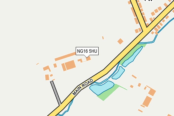 NG16 5HU map - OS OpenMap – Local (Ordnance Survey)