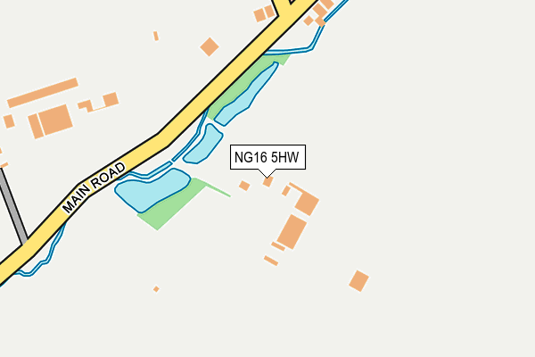 NG16 5HW map - OS OpenMap – Local (Ordnance Survey)