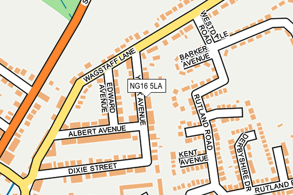 NG16 5LA map - OS OpenMap – Local (Ordnance Survey)