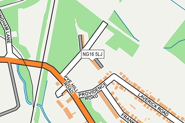 NG16 5LJ map - OS OpenMap – Local (Ordnance Survey)