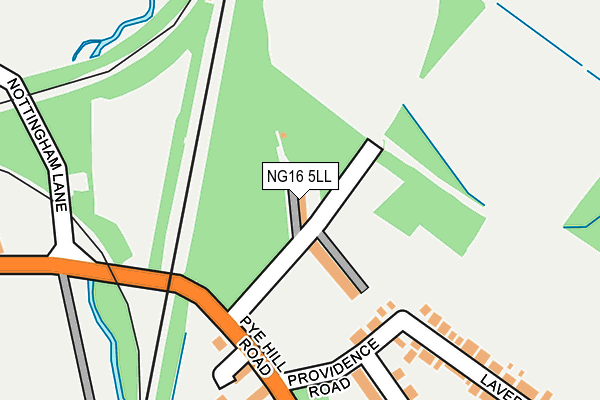 NG16 5LL map - OS OpenMap – Local (Ordnance Survey)