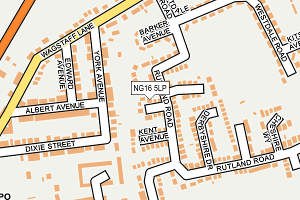 NG16 5LP map - OS OpenMap – Local (Ordnance Survey)