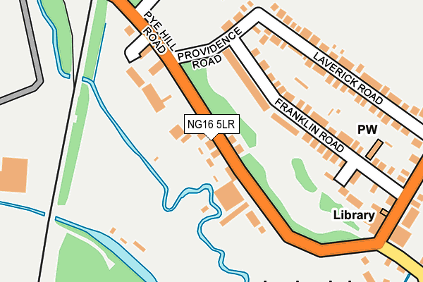 NG16 5LR map - OS OpenMap – Local (Ordnance Survey)