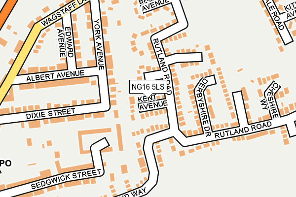 NG16 5LS map - OS OpenMap – Local (Ordnance Survey)