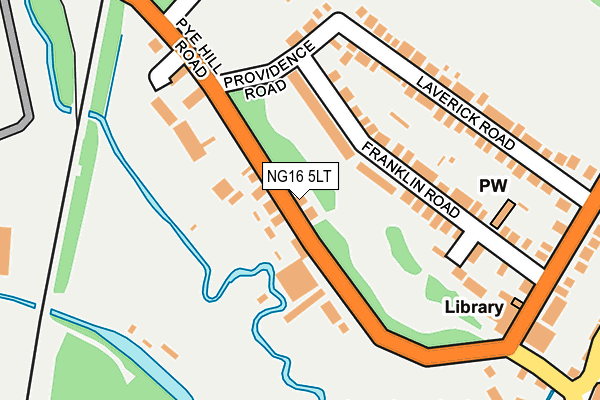 NG16 5LT map - OS OpenMap – Local (Ordnance Survey)