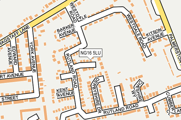 NG16 5LU map - OS OpenMap – Local (Ordnance Survey)