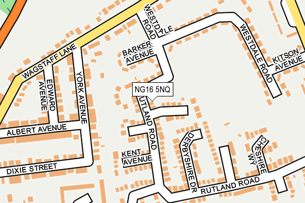 NG16 5NQ map - OS OpenMap – Local (Ordnance Survey)