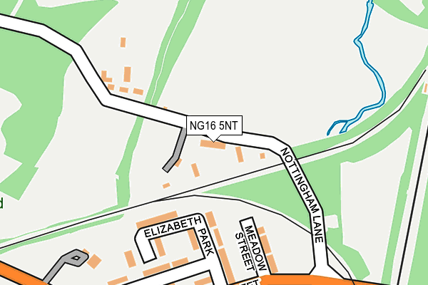 NG16 5NT map - OS OpenMap – Local (Ordnance Survey)