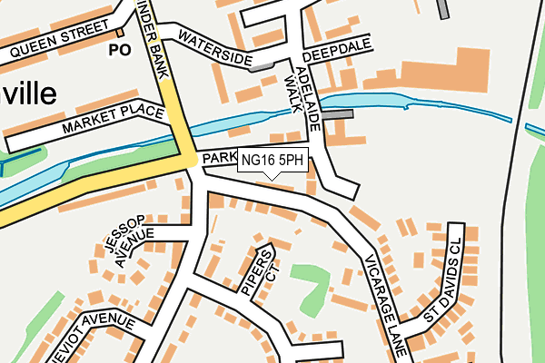 NG16 5PH map - OS OpenMap – Local (Ordnance Survey)