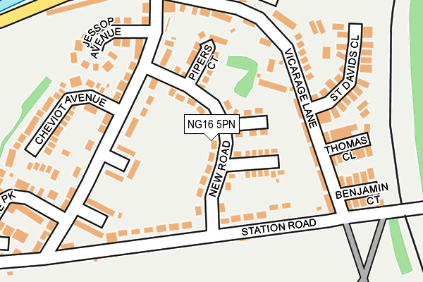 NG16 5PN map - OS OpenMap – Local (Ordnance Survey)