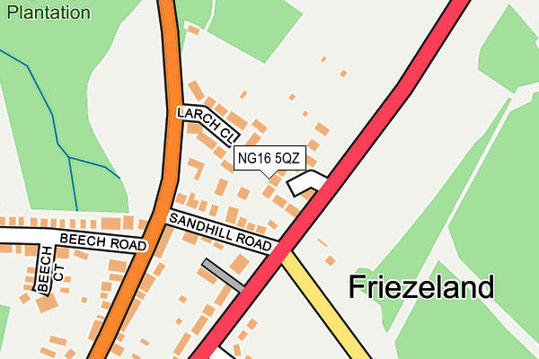 NG16 5QZ map - OS OpenMap – Local (Ordnance Survey)