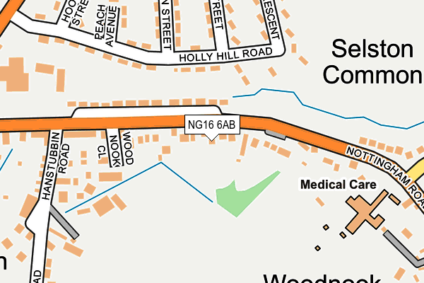 Map of WREN HALL NURSING HOME LIMITED at local scale