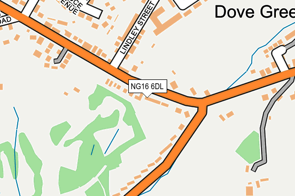 NG16 6DL map - OS OpenMap – Local (Ordnance Survey)