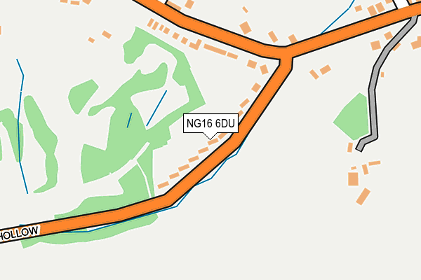 NG16 6DU map - OS OpenMap – Local (Ordnance Survey)