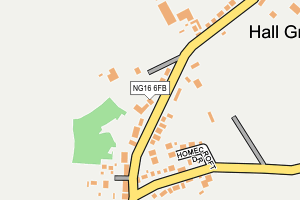 NG16 6FB map - OS OpenMap – Local (Ordnance Survey)
