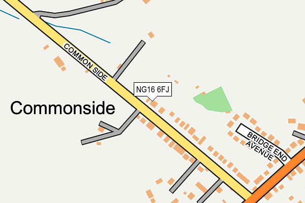 NG16 6FJ map - OS OpenMap – Local (Ordnance Survey)