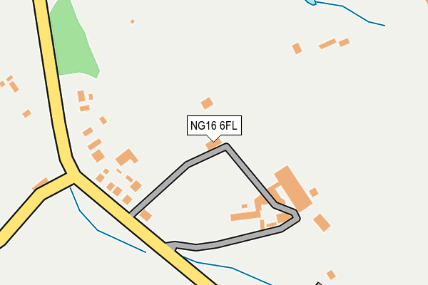 NG16 6FL map - OS OpenMap – Local (Ordnance Survey)