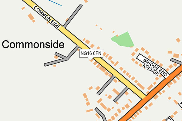 NG16 6FN map - OS OpenMap – Local (Ordnance Survey)