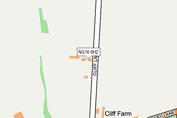 NG16 6HZ map - OS OpenMap – Local (Ordnance Survey)