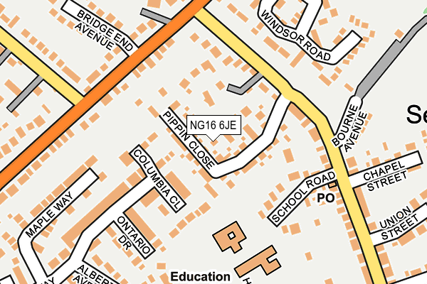 Map of ESCHOOL BOX LTD at local scale