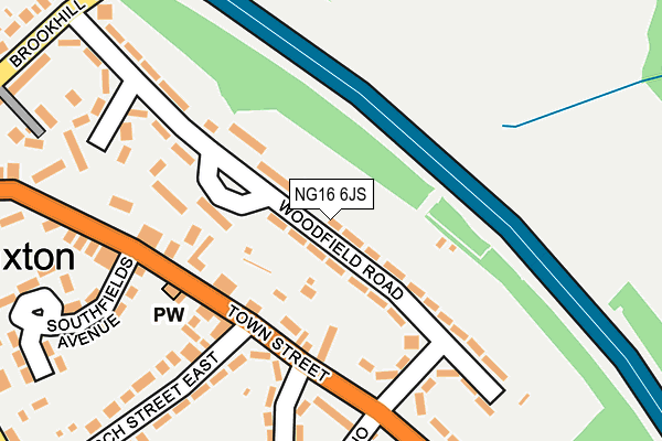 NG16 6JS map - OS OpenMap – Local (Ordnance Survey)