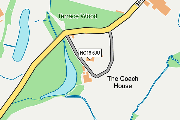 NG16 6JU map - OS OpenMap – Local (Ordnance Survey)