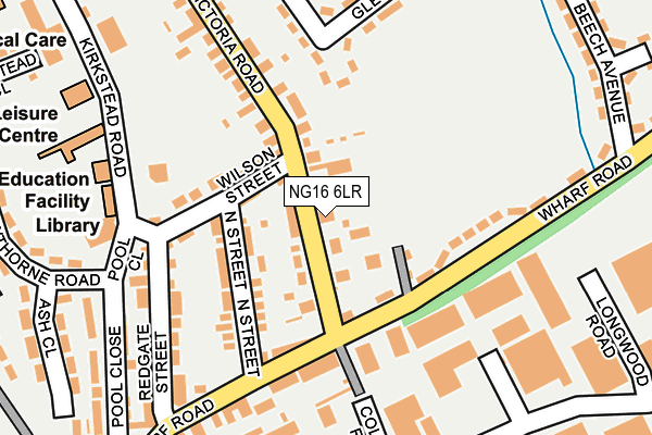 NG16 6LR map - OS OpenMap – Local (Ordnance Survey)