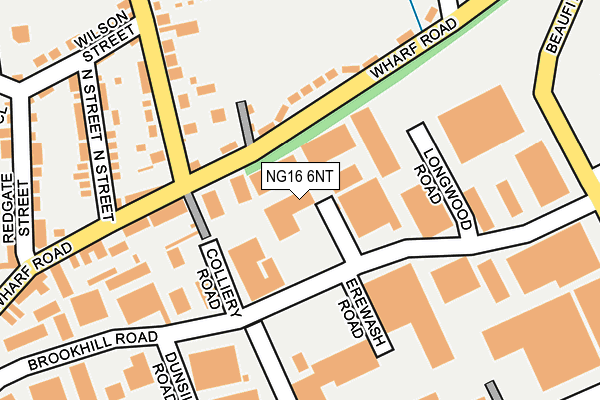 NG16 6NT map - OS OpenMap – Local (Ordnance Survey)