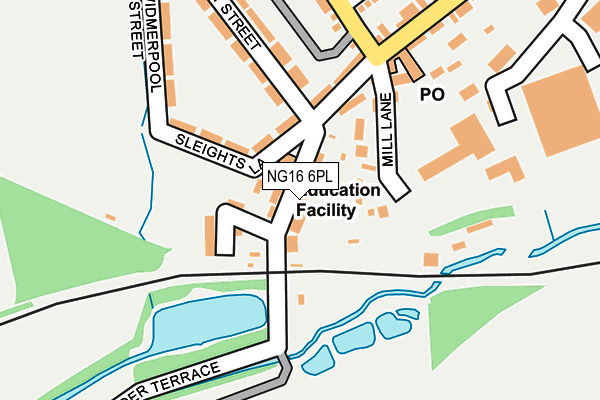 NG16 6PL map - OS OpenMap – Local (Ordnance Survey)