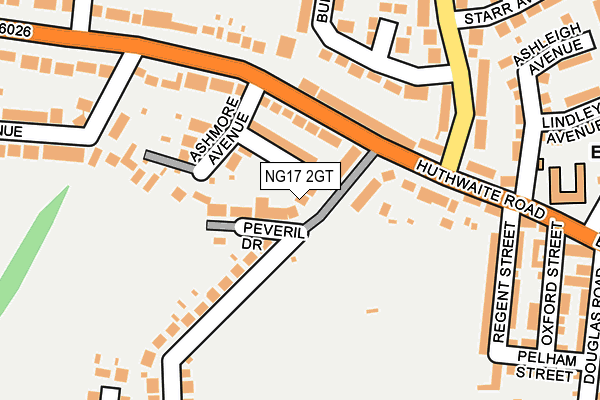 NG17 2GT map - OS OpenMap – Local (Ordnance Survey)