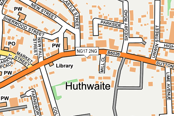 NG17 2NG map - OS OpenMap – Local (Ordnance Survey)