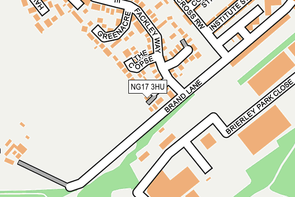 NG17 3HU map - OS OpenMap – Local (Ordnance Survey)