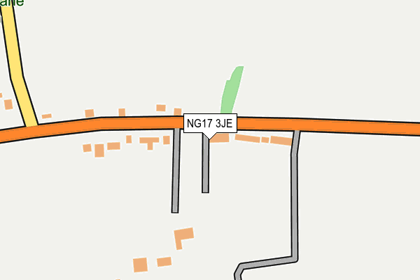 NG17 3JE map - OS OpenMap – Local (Ordnance Survey)