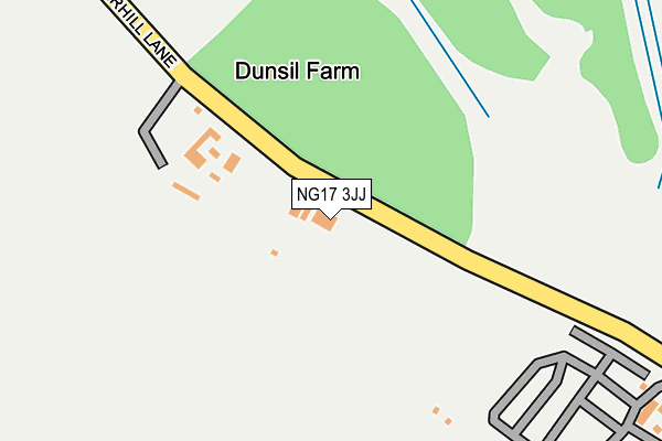 NG17 3JJ map - OS OpenMap – Local (Ordnance Survey)
