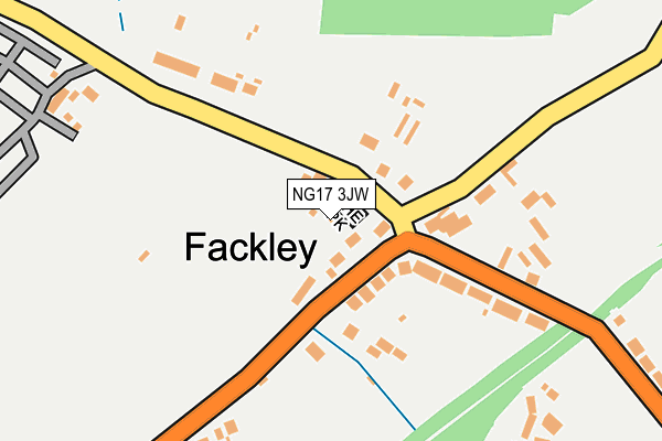 NG17 3JW map - OS OpenMap – Local (Ordnance Survey)