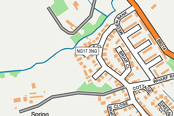 NG17 3NG map - OS OpenMap – Local (Ordnance Survey)