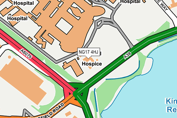 NG17 4HJ map - OS OpenMap – Local (Ordnance Survey)