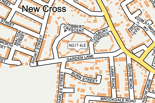 NG17 4LE map - OS OpenMap – Local (Ordnance Survey)