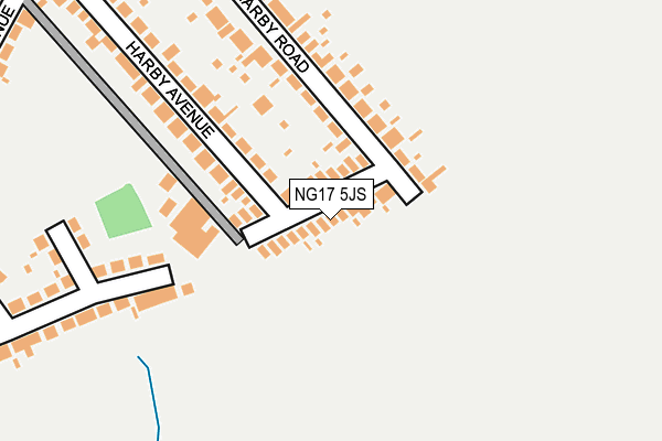 NG17 5JS map - OS OpenMap – Local (Ordnance Survey)