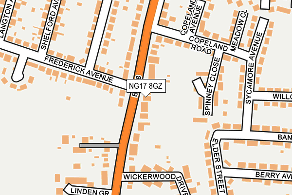 Map of SHERWOOD OAK ENTERTAINMENT LTD at local scale