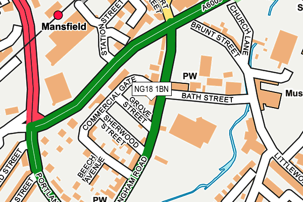 Map of AUTO 200 LIMITED at local scale