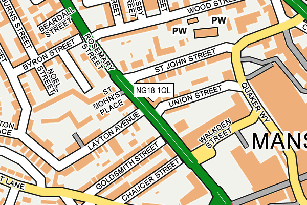 Map of SET WEB LIMITED at local scale