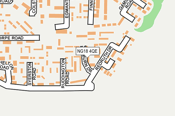 NG18 4QE map - OS OpenMap – Local (Ordnance Survey)