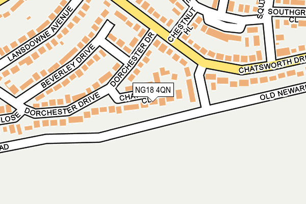 NG18 4QN map - OS OpenMap – Local (Ordnance Survey)