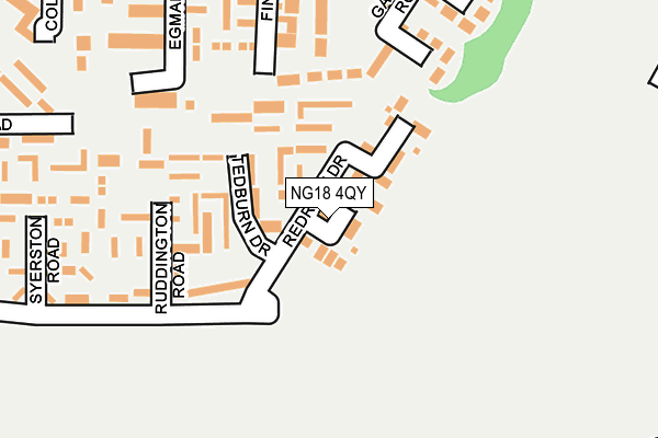 NG18 4QY map - OS OpenMap – Local (Ordnance Survey)